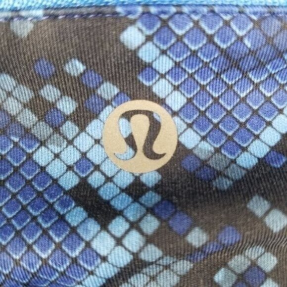 Lululemon Speed Tight IV Leggings Sz 6 Mini Ziggy Snake Pipe Dream Sapphire Blue - Picture 9 of 12